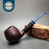 Sean Reum Sandblasted Bent Apple w/ Ebonite Handmade Briar Pipe, New