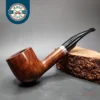Gigi Fiamma Smooth Flame Grain Pot Estate Briar Pipe, Unsmoked 9mm