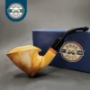 MBSD Meerschaum Deluxe Asymmetrical Freehand Block Meerschaum Pipe, Briar-Mortise