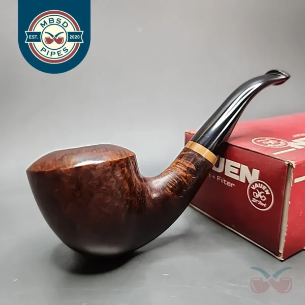 Vauen 6907 Smooth Bent Dublin Estate Briar Pipe, Unsmoked, 9mm