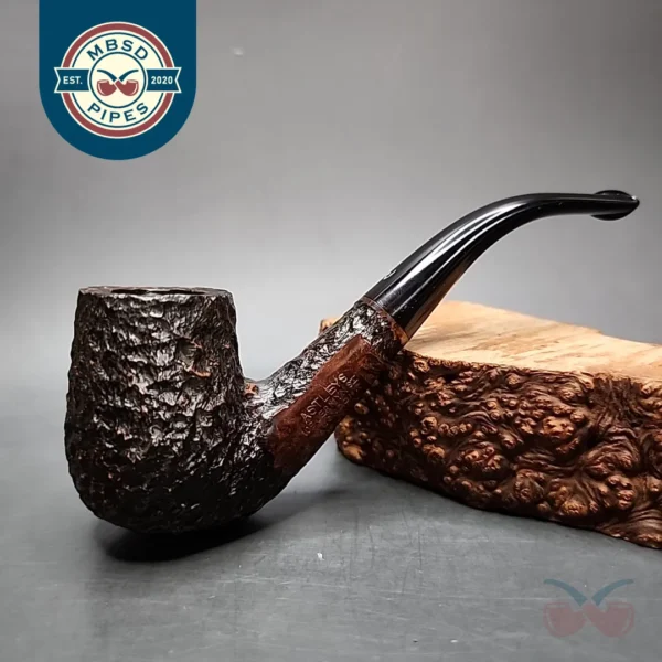 Astleys Rusticated Bent Billiard Estate Briar Pipe, English Estates
