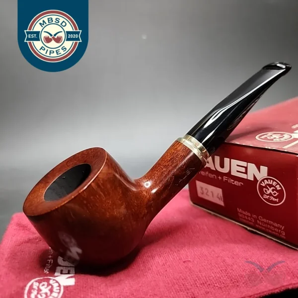 Vauen 3214 Smooth Estate Briar Pipe Unsmoked, 9mm