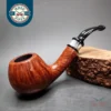 Design Berlin Strassbourg Smooth Bent Brandy Estate Briar Pipe Unsmoked, 9mm