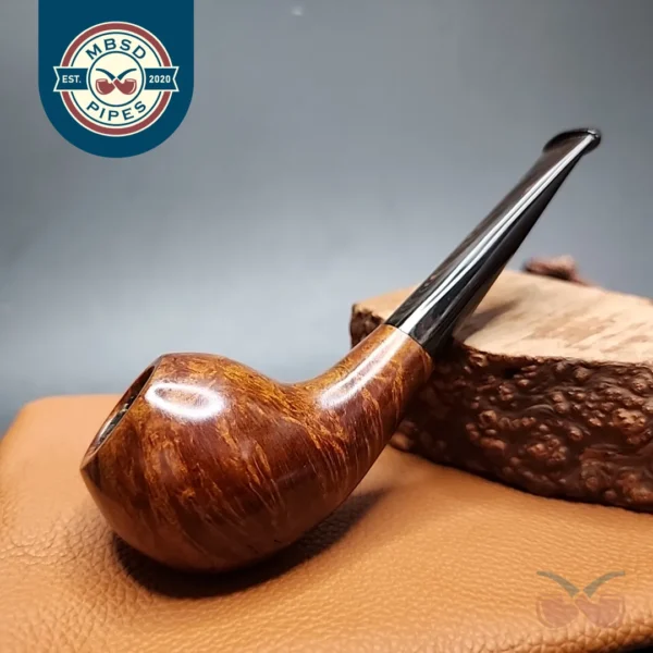 Dave Neeb Smooth Devil Anse Handmade Briar Pipe, New