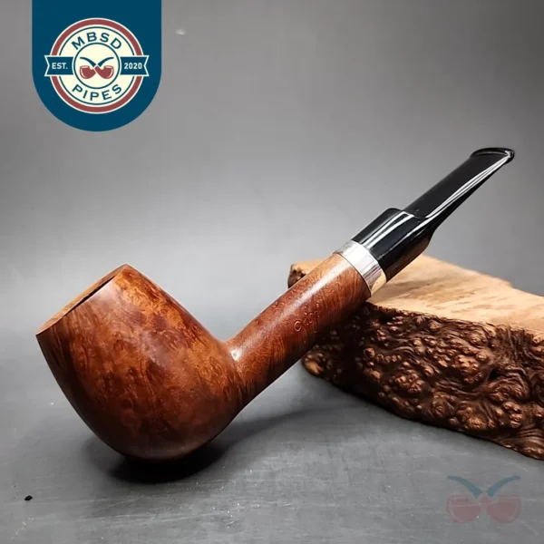 Gigi Fiamma Smooth Lovat Estate Briar Pipe, Unsmoked, 9mm