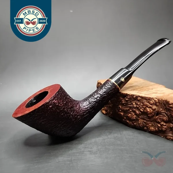 Savinelli Roma 904 KS Rusticated Estate Briar Pipe, 6mm, Italian Estates