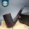 Becker for PCI 1986, Partially Rusticated Bent Stack Estate Briar Pipe, Unsmoked