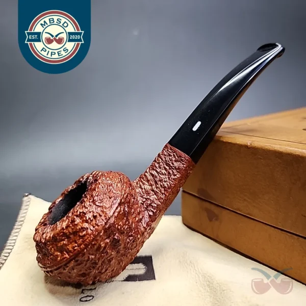 Castello Sea Rock 4K Bent Bulldog Estate Briar Pipe, Italian Estates