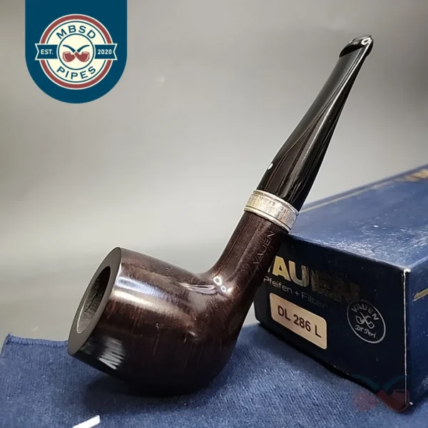 Vauen De Luxe 286 Smooth Billiard Estate Briar Pipe, P-lip Unsmoked, 9mm