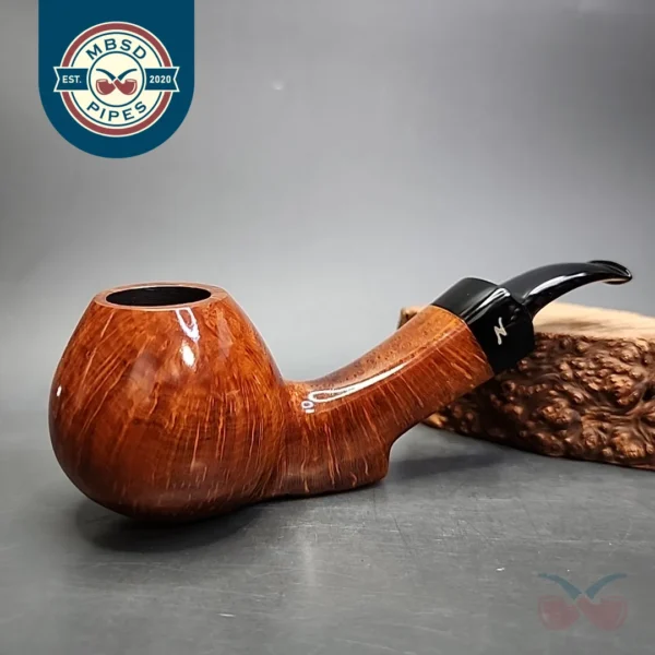 Nording Handmade Grade 14 Smooth Brandy Estate Briar Pipe, Danish Estates