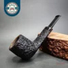Scott Klein 2017 Sandblasted Wide Shank Pot Estate Briar Pipe, Unsmoked