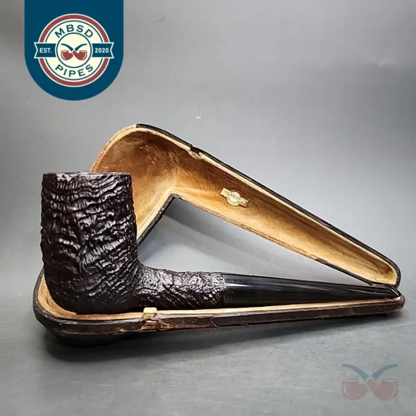 1925 Cased Dunhill's Shell Briar Magnum Billiard Estate Briar Pipe, English Estates