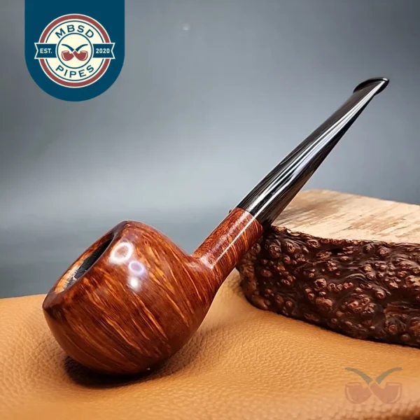 Dave Neeb Smooth Squat Prince Handmade Briar Pipe, New