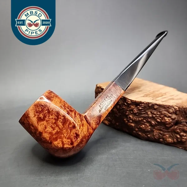 Astleys Smooth Panel Billiard Estate Briar Pipe, Unsmoked