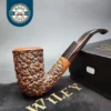 Randy Wiley for PCI 1986, Sea Reef Bent Stack Estate Briar Pipe, Unsmoked
