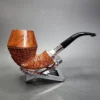 Caminetto 8.L.11 Partially Rusticated Rhodesian Estate Briar Pipe, Italian Estates - Image 3