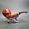 Design Berlin Strassbourg Smooth Bent Rhodesian Estate Briar Pipe Unsmoked, 9mm - Image 3
