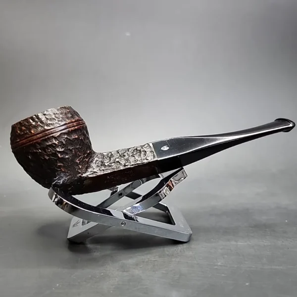Astleys of London Rusticated Straight Bulldog Estate Briar Pipe - Image 3