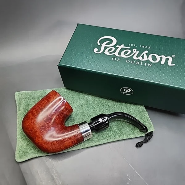 Peterson Hand Made Pub Pipe Smooth Oom Paul Estate Briar Pipe, Irish Estates - Image 3