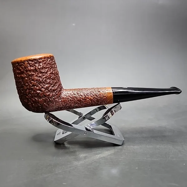 Il Ceppo Imperatori Era Rusticated Billiard Estate Briar Pipe, Italian Estates - Image 3