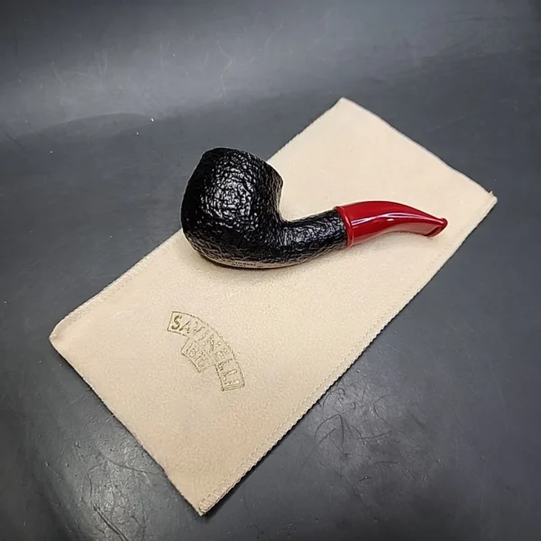 Savinelli Mini 601 Rusticated Bent Pot Estate Briar Pipe, 6mm - Image 3