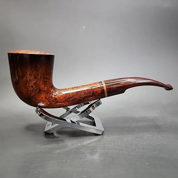 Jacky Berrod Passion 72 Smooth Bent Dublin Estate Briar Pipe, French Estates - Image 3