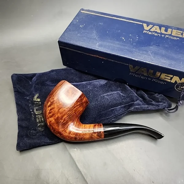 Vauen Fashion 200 Smooth Facet Pot Estate Briar Pipe, Unsmoked, 9mm - Image 3