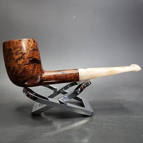 BBB Tortoise 606 Smooth Billiard Estate Briar Pipe, English Estates - Image 3