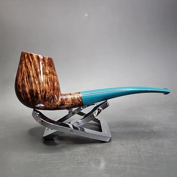 Chris Morgan Smooth Tulip Handmade Briar Pipe, New - Image 3
