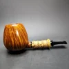 Doctors Pipes Double Flash Bamboo Brandy Handmade Briar Pipe, New - Image 3