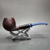 Sean Reum Sandblasted Bent Apple w/ Ebonite Handmade Briar Pipe, New - Image 3