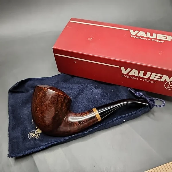 Vauen 6907 Smooth Bent Dublin Estate Briar Pipe, Unsmoked, 9mm - Image 3