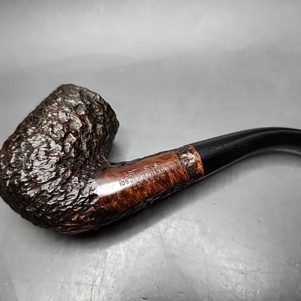 Astleys Rusticated Bent Billiard Estate Briar Pipe, English Estates - Image 3