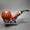 Design Berlin Strassbourg Smooth Bent Brandy Estate Briar Pipe Unsmoked, 9mm - Image 3
