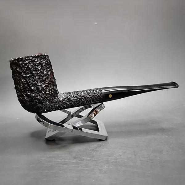 Darnell Old Briar 572 Rusticated Straight Billiard Estate Briar Pipe, Unsmoked - Image 3