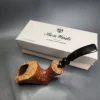Ben Wade Danish Pride Golden Tan Partially Sandblasted Freehand Estate Briar Pipe, Danish Estates - Image 3