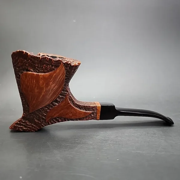 Dane Craft S Partially Sandblasted Freehand Estate Briar Pipe, Unsmoked - Image 3