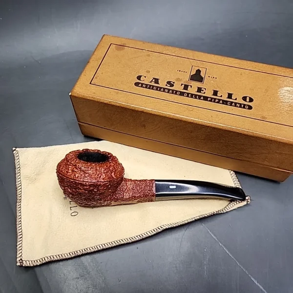 Castello Sea Rock 4K Bent Bulldog Estate Briar Pipe, Italian Estates - Image 3