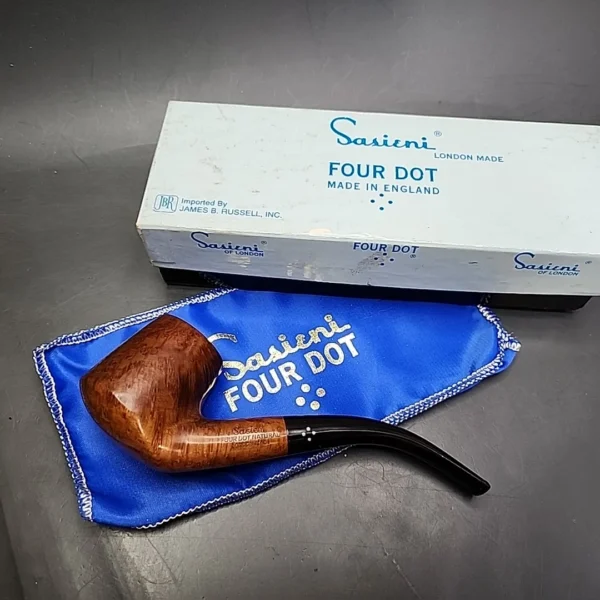 Sasieni Four Dot Natural Richmond Volcano Estate Briar Pipe, English Estates - Image 3