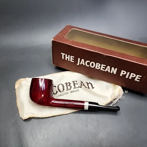 Jacobean REO by Les Wood Smooth Lovat Estate Briar Pipe, Unsmoked - Image 3