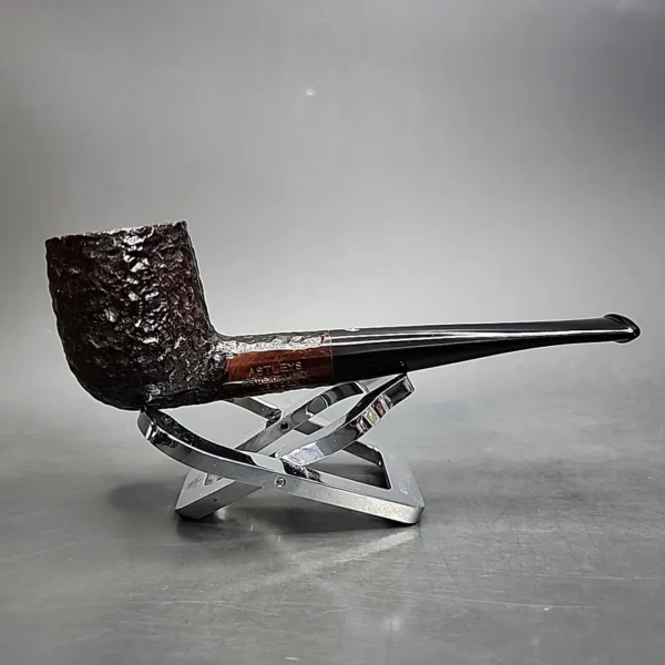 Astleys of London Rusticated Straight Pot Estate Briar Pipe, English Estates - Image 3