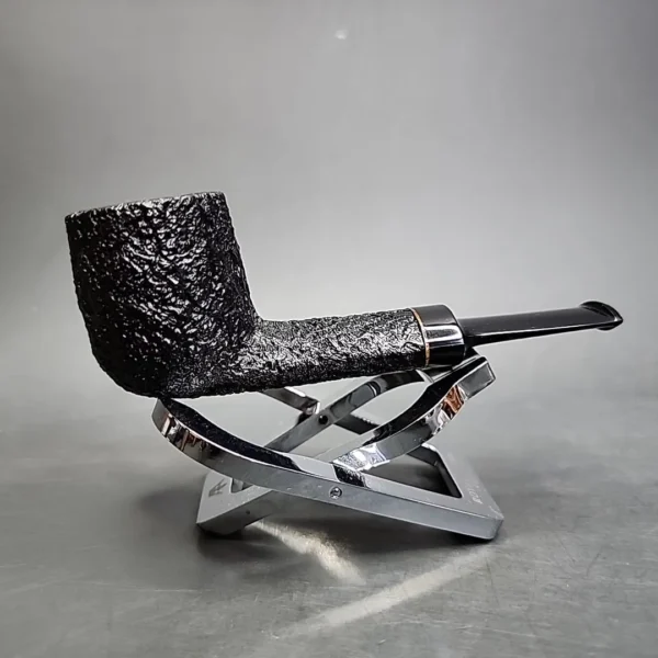 Scott Klein 2017 Sandblasted Wide Shank Pot Estate Briar Pipe, Unsmoked - Image 3