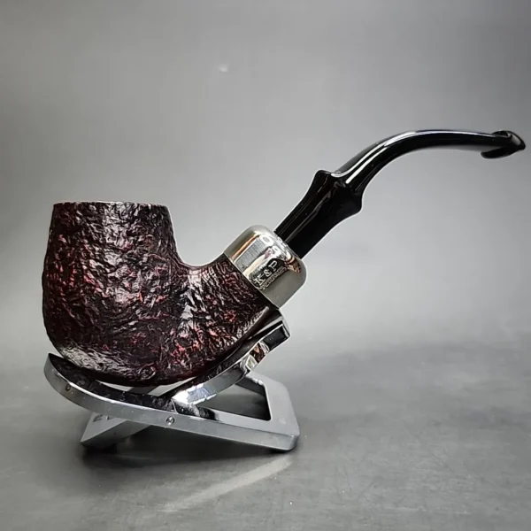 Peterson System Standard 307 Sandblasted Bent Billiard Estate Briar Pipe, Irish Estates - Image 3