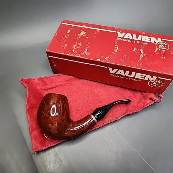 Vauen 6873 Smooth Bent Egg Estate Briar Pipe, Unsmoked, 9mm - Image 3