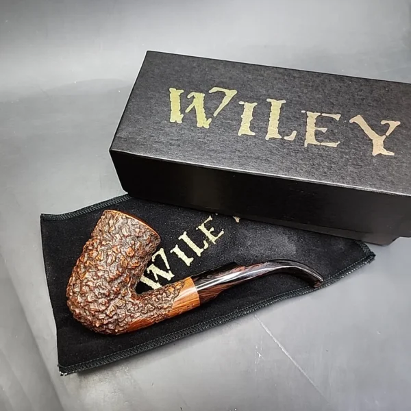Randy Wiley for PCI 1986, Sea Reef Bent Stack Estate Briar Pipe, Unsmoked - Image 3