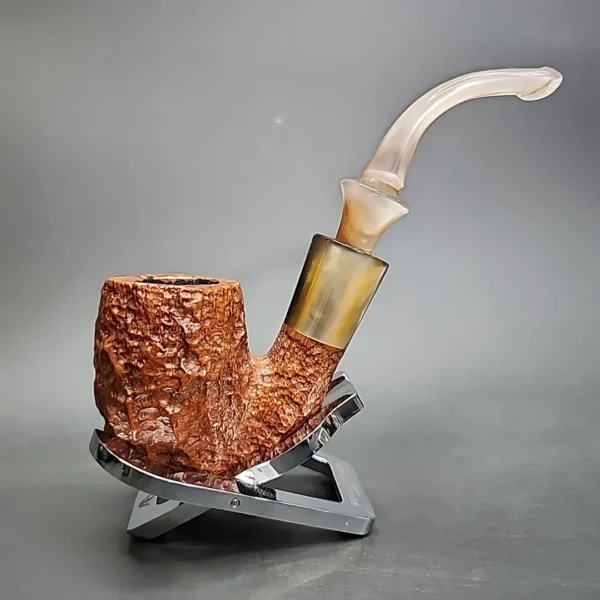 Savinelli Estella Non Pareil 9614 Oom Paul Estate Briar Pipe, Italian Estates - Image 3