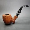 Ben Wade Danish Pride Partially Sandblasted Freehand Estate Briar Pipe, Danish Estates - Image 3