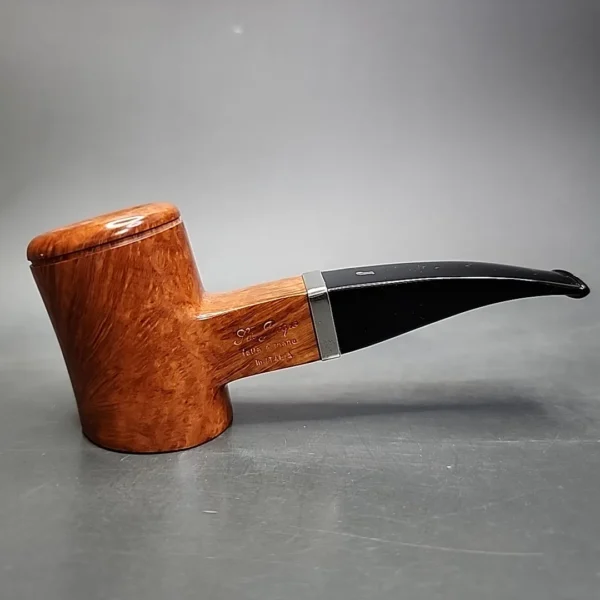 Ser Jacopo L2 Smooth Poker Estate Briar Pipe, Unsmoked - Image 4
