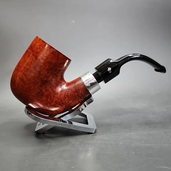 Peterson Hand Made Pub Pipe Smooth Oom Paul Estate Briar Pipe, Irish Estates - Image 4
