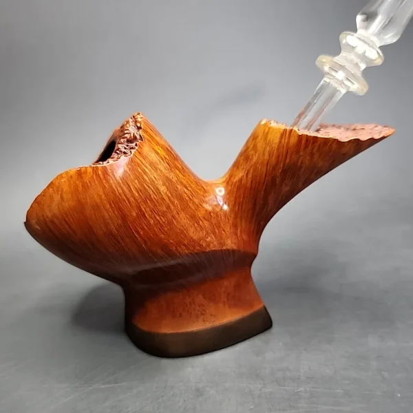 Bjarne Handmade Smooth Freehand Sitter Estate Briar Pipe, Danish Estates - Image 4
